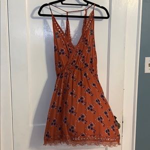 Free People orange dress size small